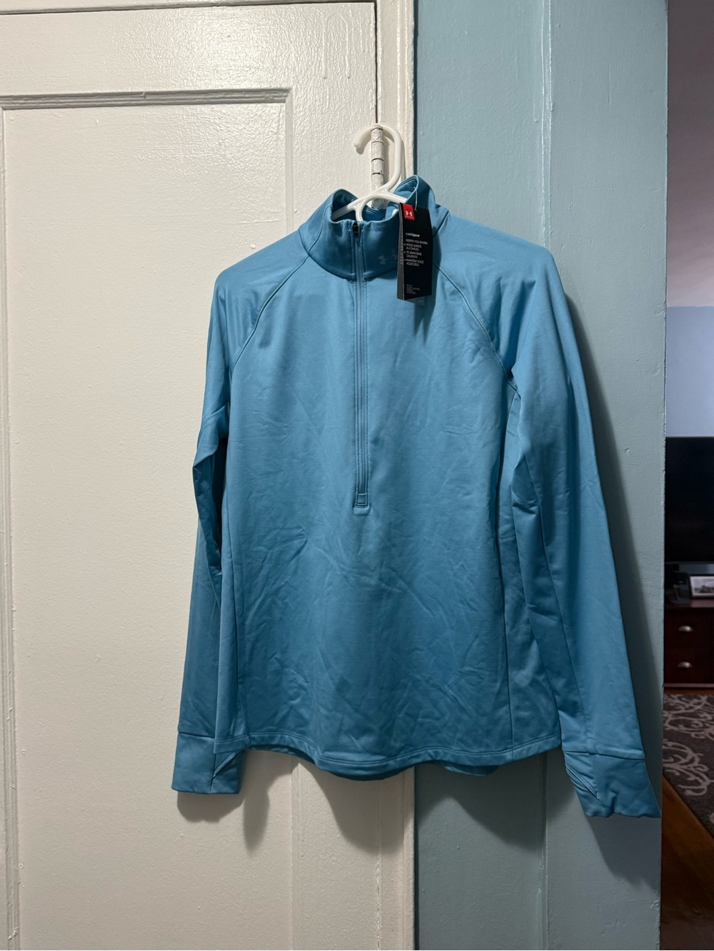 Under Armour Sky Blue Half-Zip Performance Pullover Fitted Women’s